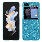 For Samsung Galaxy Z Flip5 5G Glitter Powder Shockproof TPU Phone Case(Blue) - 1