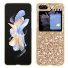 For Samsung Galaxy Z Flip5 5G Glitter Powder Shockproof TPU Phone Case(Gold) - 1