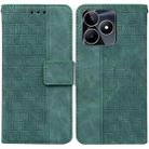 For Realme C53 / Narzo N53 Geometric Embossed Leather Phone Case(Green) - 1