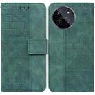 For Realme 11 4G Global Geometric Embossed Leather Phone Case(Green) - 1