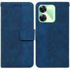 For Realme C61 / C63 / Note 60 Geometric Embossed Leather Phone Case(Blue) - 1
