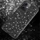 For Xiaomi Redmi Note 12 4G/5G Global Glitter Powder Shockproof TPU Phone Case(Black) - 1