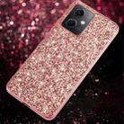 For Xiaomi Redmi Note 12 4G/5G Global Glitter Powder Shockproof TPU Phone Case(Rose Gold) - 1