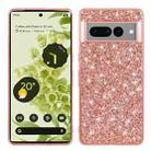 For Google Pixel 7a Glitter Powder Shockproof TPU Phone Case(Rose Gold) - 1