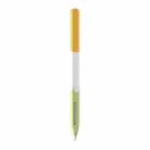 For Apple Pencil 2 LOVE MEI Rainbow Liquid Silicone Protective Pen Case(Yellow) - 1