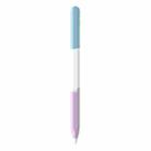 For Apple Pencil 1 LOVE MEI Rainbow Liquid Silicone Protective Pen Case(Blue) - 1