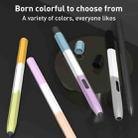 For Samsung Galaxy Tab S7 LOVE MEI Rainbow Liquid Silicone Protective Pen Case(Black) - 2