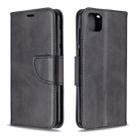 For Huawei Y5P / Honor 9S Retro Lambskin Texture Pure Color Horizontal Flip PU Leather Case with Holder & Card Slots & Wallet & Lanyard(Black) - 1