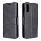 For Sony Xperia L4 Retro Lambskin Texture Pure Color Horizontal Flip PU Leather Case with Holder & Card Slots & Wallet & Lanyard(Black) - 1