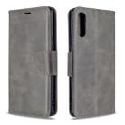 For Sony Xperia L4 Retro Lambskin Texture Pure Color Horizontal Flip PU Leather Case with Holder & Card Slots & Wallet & Lanyard(Grey) - 1