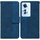 For OPPO Reno11 F Global Geometric Embossed Leather Phone Case(Blue) - 1