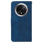 For OPPO A3 Pro 5G Geometric Embossed Leather Phone Case(Blue) - 3