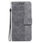For OPPO Reno12 Pro 5G Global Geometric Embossed Leather Phone Case(Grey) - 3