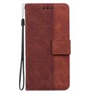 For OPPO Reno13 Pro Global Geometric Embossed Leather Phone Case(Brown) - 3