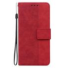 For OPPO Reno13 Pro Global Geometric Embossed Leather Phone Case(Red) - 3