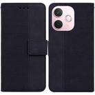 For OPPO A5 Pro 5G Geometric Embossed Leather Phone Case(Black) - 1