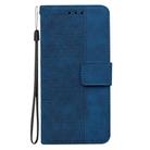 For OPPO Reno13 F 4G / 5G Geometric Embossed Leather Phone Case(Blue) - 3