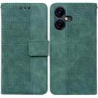 For Tecno Camon 20 Pro 4G / 20 Geometric Embossed Leather Phone Case(Green) - 1