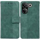 For Tecno Pova Neo 3 Geometric Embossed Leather Phone Case(Green) - 1