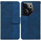 For Tecno Camon 20 Premier 5G Geometric Embossed Leather Phone Case(Blue) - 1