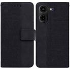 For Tecno Pova 5 Pro Geometric Embossed Leather Phone Case(Black) - 1
