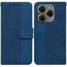 For Tecno Spark 20 Pro Geometric Embossed Leather Phone Case(Blue) - 1