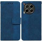 For Tecno Camon 30 4G / 30 5G CL6 CL7 Geometric Embossed Leather Phone Case(Blue) - 1