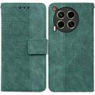 For Tecno Camon 30 4G / 30 5G CL6 CL7 Geometric Embossed Leather Phone Case(Green) - 1