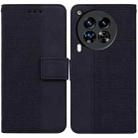 For Tecno Camon 30 Premier 5G Geometric Embossed Leather Phone Case(Black) - 1