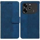 For Tecno Pova 6 Pro / Pova 6 Geometric Embossed Leather Phone Case(Blue) - 1