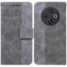 For Tecno Spark 30C Geometric Embossed Leather Phone Case(Grey) - 1