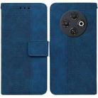 For Tecno Spark 30C Geometric Embossed Leather Phone Case(Blue) - 1