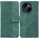 For Tecno Spark Go 1 / Pop 9 Pro Geometric Embossed Leather Phone Case(Green) - 1