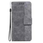 For Tecno Camon 40 Geometric Embossed Leather Phone Case(Grey) - 3