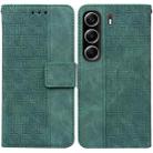 For Tecno Camon 40 Geometric Embossed Leather Phone Case(Green) - 1