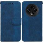 For Tecno Spark 30 4G Geometric Embossed Leather Phone Case(Blue) - 1