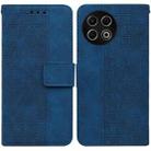 For Tecno Spark 30 Pro Geometric Embossed Leather Phone Case(Blue) - 1