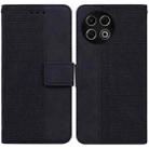 For Tecno Spark 30 Pro Geometric Embossed Leather Phone Case(Black) - 1