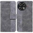 For Tecno Camon 30S / Camon 30S Pro Geometric Embossed Leather Phone Case(Grey) - 1