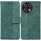 For Tecno Camon 30S / Camon 30S Pro Geometric Embossed Leather Phone Case(Green) - 1