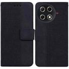 For Tecno Camon 30S / Camon 30S Pro Geometric Embossed Leather Phone Case(Black) - 1