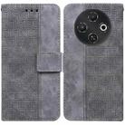 For Tecno Pop 9 5G / Spark 30C 5G Geometric Embossed Leather Phone Case(Grey) - 1