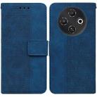 For Tecno Pop 9 5G / Spark 30C 5G Geometric Embossed Leather Phone Case(Blue) - 1