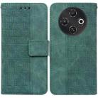 For Tecno Pop 9 5G / Spark 30C 5G Geometric Embossed Leather Phone Case(Green) - 1