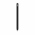 For Apple Pencil 2 LOVE MEI Frosted Leather Texture Silicone Protective Pen Case(Black) - 1