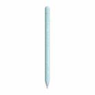For Apple Pencil 1 LOVE MEI Frosted Leather Texture Silicone Protective Pen Case(Blue) - 1