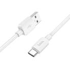 hoco X96 Hyper 1m 27W USB to USB-C / Type-C Charging Data Cable(White) - 1