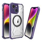 For iPhone 15 Plus Double-sided Non-slip PC+TPU Magsafe Magnetic Phone Case(Dark Purple) - 1