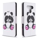 For LG K51 Colored Drawing Pattern Horizontal Flip Leather Case with Holder & Card Slots & Wallet(Panda) - 1