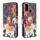 For Huawei P Smart (2020) Colored Drawing Pattern Horizontal Flip Leather Case with Holder & Card Slots & Wallet(Flowers and Elephant) - 1